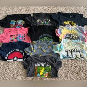 Lot of 10 boys character Tshirts - size S 6/7